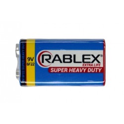 Батарейка крона, Rablex, 6F22, 9V, сольова